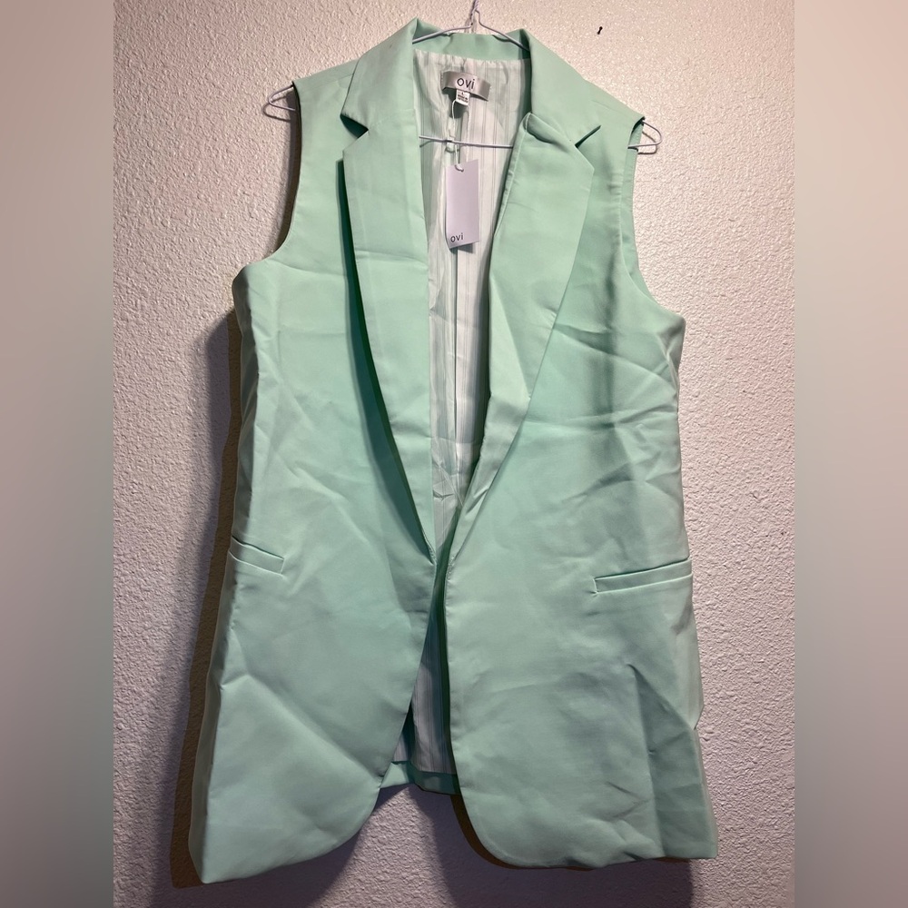 Ovi Mint Green Blazer Set